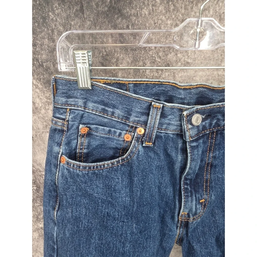 Levis 505 Jeans Mens30 x 32 Blue‎ Denim Straight Fit Medium Wash Cotton